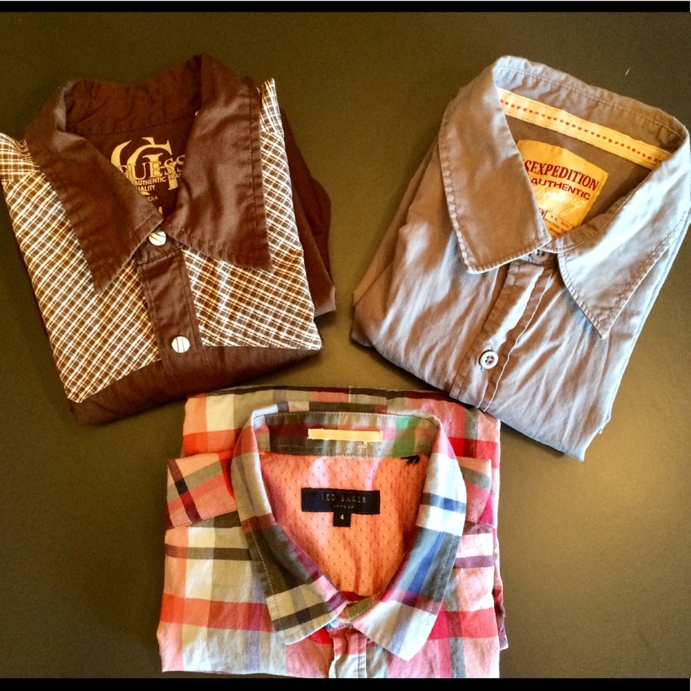 Bundle of 3 Medium long sleeve shirts